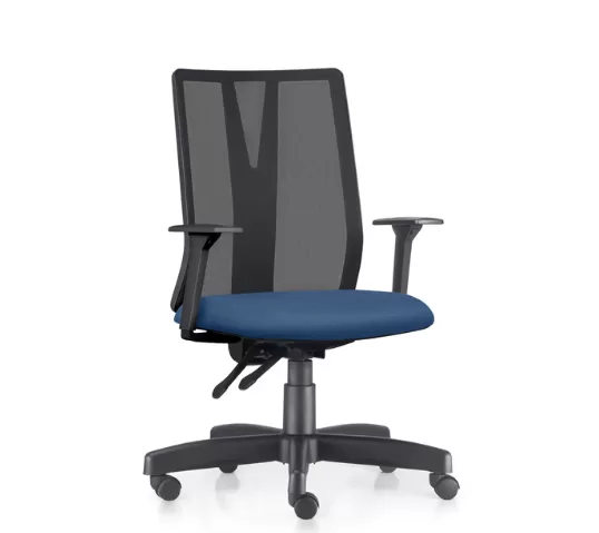 Cadeira Presidente Addit Ergonômica NR17 sem Apoio de Cabeça com Back System e Braços Reguláveis – Frisokar