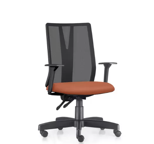 Cadeira Presidente Addit Ergonômica NR17 sem Apoio de Cabeça com Back System e Braços Reguláveis – Frisokar