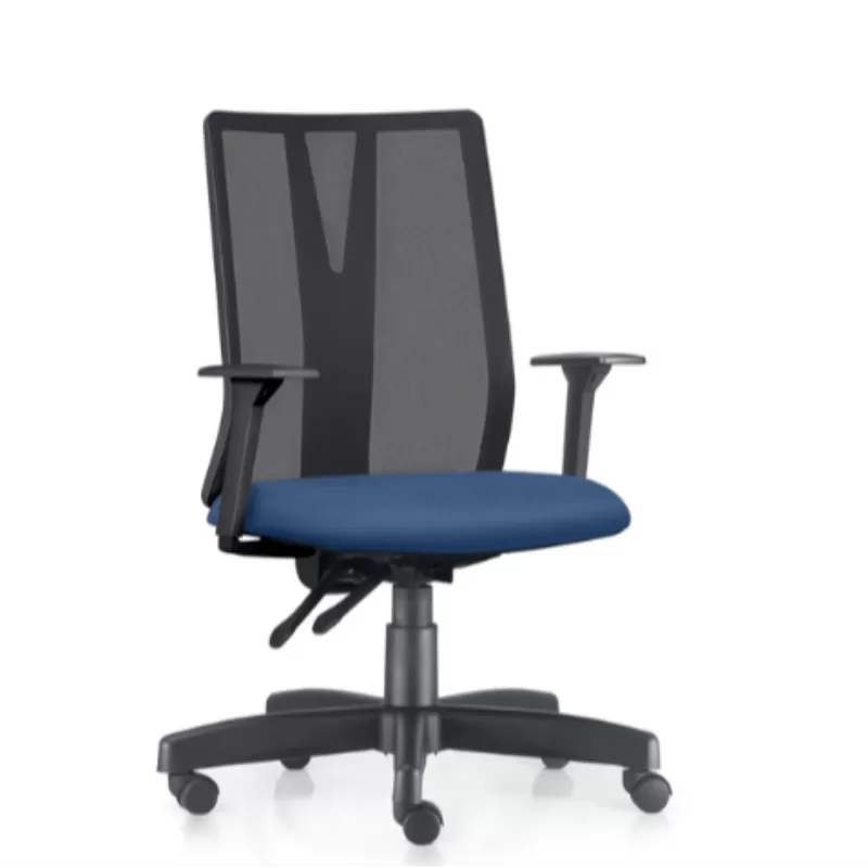 Cadeira Presidente Addit Ergonômica NR17 sem Apoio de Cabeça com Back System e Braços Reguláveis – Frisokar