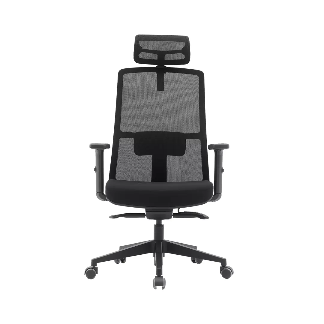 Cadeira Presidente Soho Ergonômica NR17 com Slide, Apoio de Cabeça e Braços Reguláveis – Fratini
