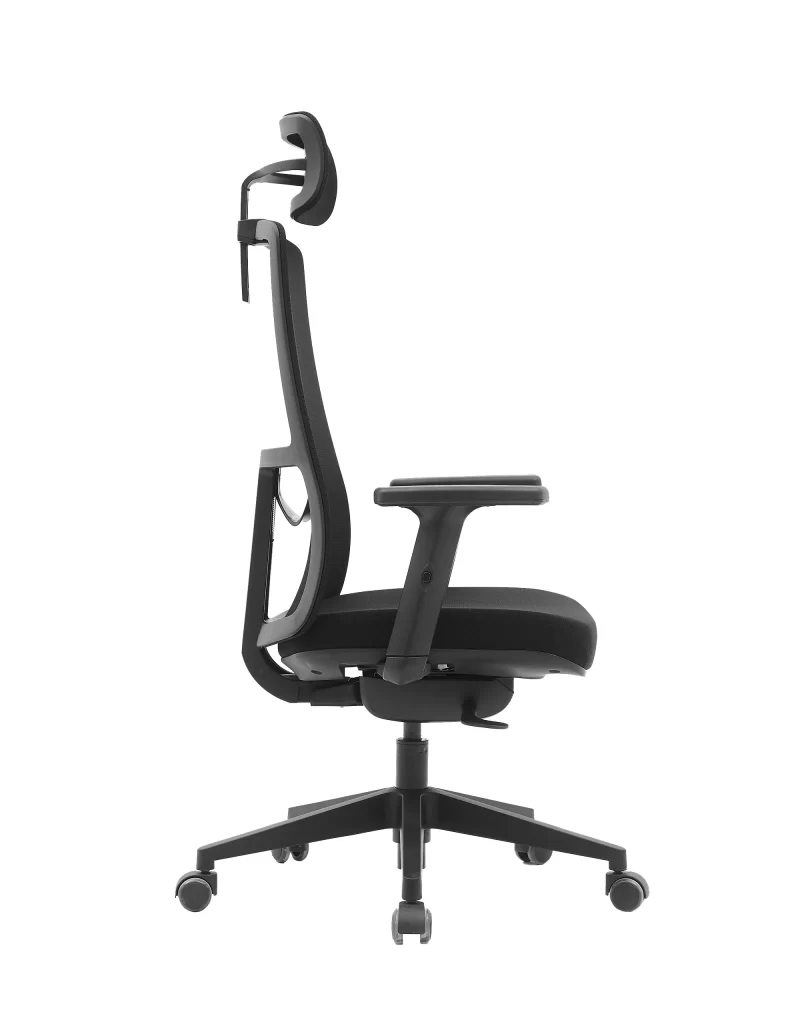Cadeira Presidente Soho Ergonômica NR17 com Slide, Apoio de Cabeça e Braços Reguláveis – Fratini