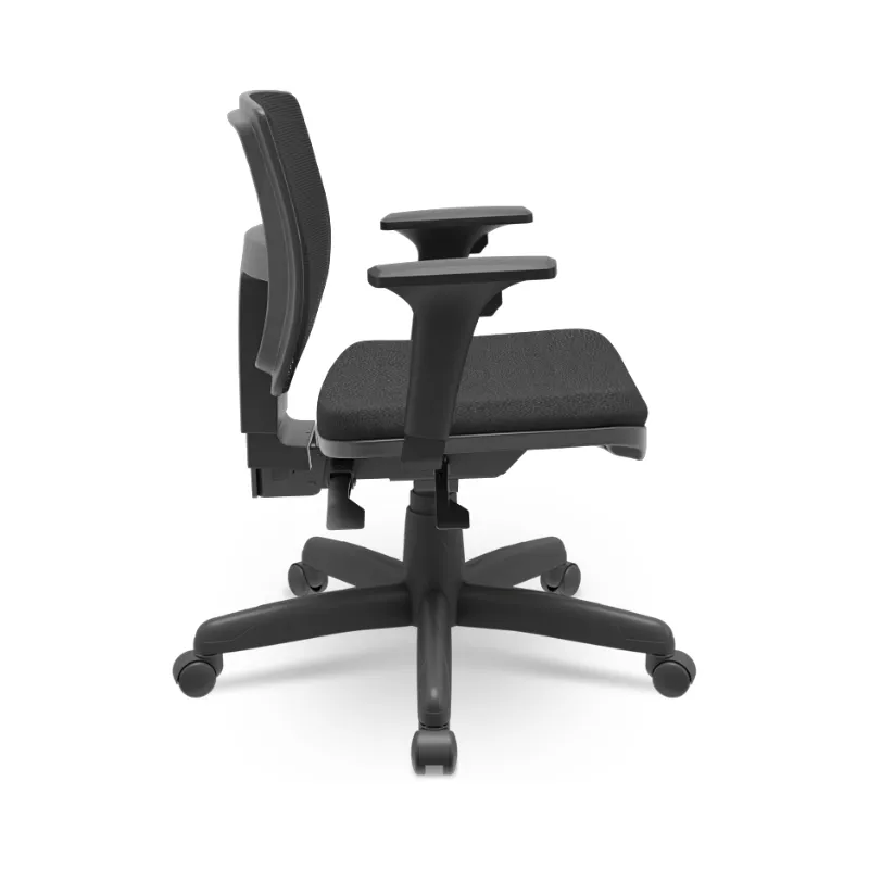 Cadeira Brizza Executiva Tela com Backplax, Braços Reguláveis e Base Standard – Plaxmetal
