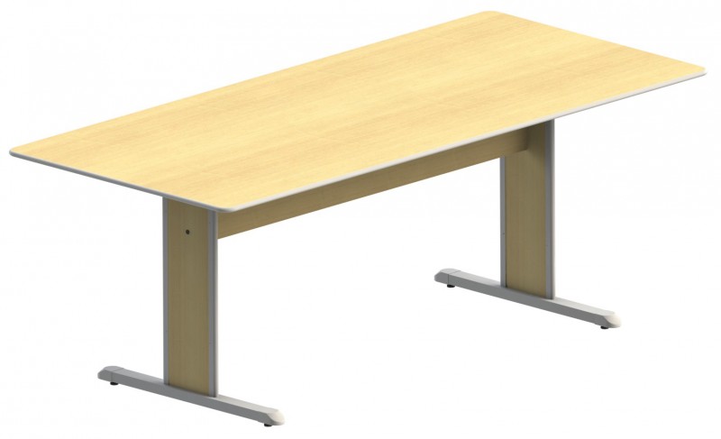 Mesa de Reunião Retangular Uno 2,00 x 0,90 x 0,74 m – 15 mm – Marzo