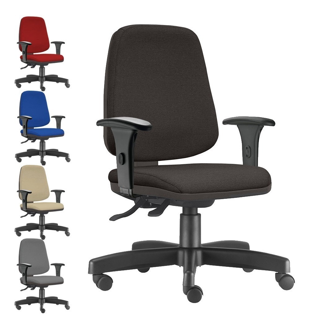 Cadeira Presidente Job Ergonômica NR17 com Mecanismo Evolution Plus e Braços Reguláveis – Frisokar