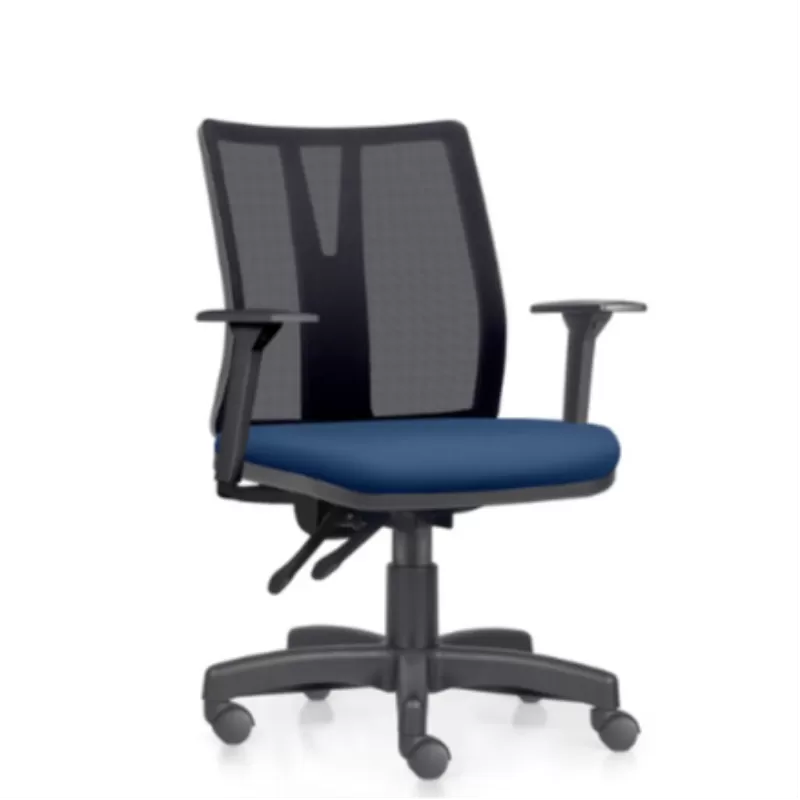 Cadeira Diretor Addit Back System com Base em Nylon, Rodízios em PU e Braços Reguláveis – Frisokar