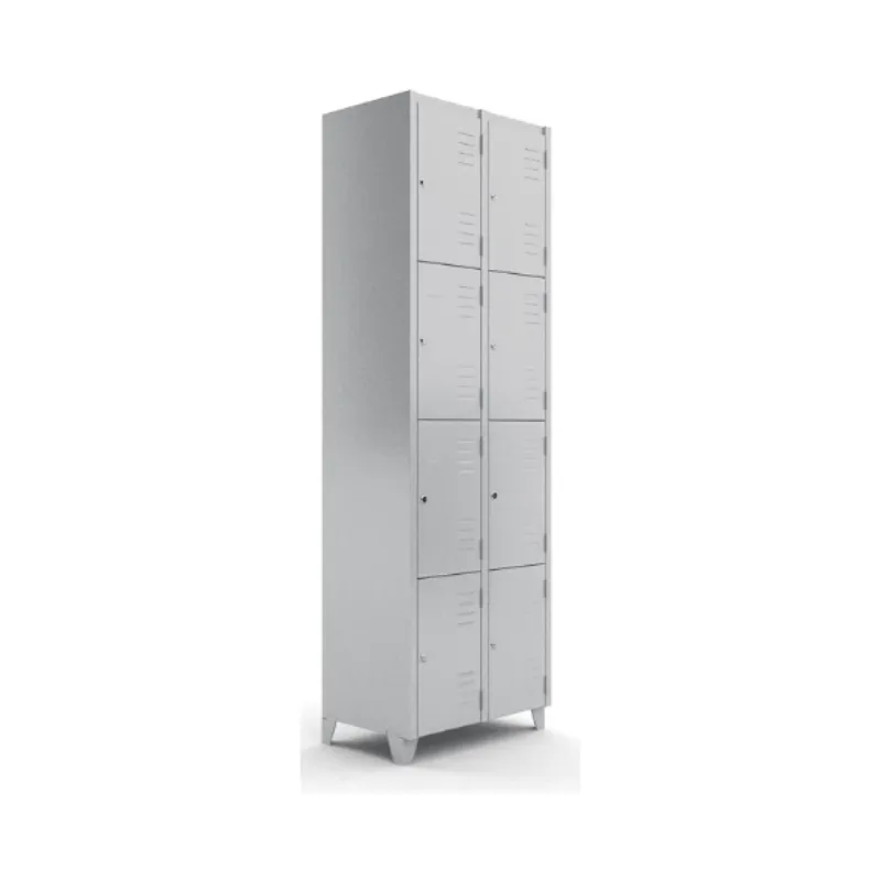 Roupeiro De Aço GRP 4/8 Com 8 Portas Chapa 26 Para Cadeado