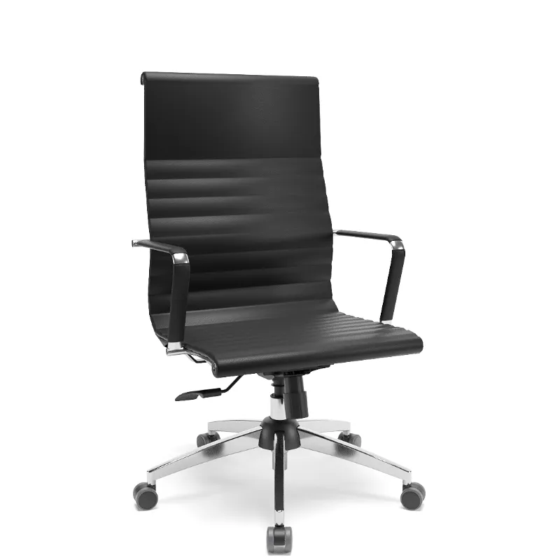Poltrona Presidente Aris Soft Ergonômica Com Base Cromada – Plaxmetal
