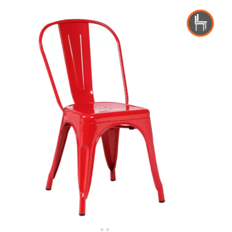 Cadeira Berlim Em Aço Carbono Com Pintura Automotiva, Empilhável – Fratini