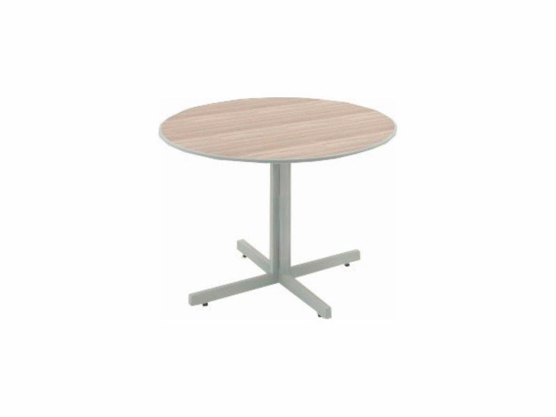 Mesa De Reunião Redonda Uno 1,00 X 0,74 M – 4 Lugares – 15 Mm – Marzo