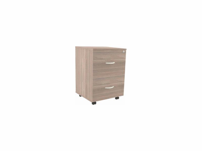 Gaveteiro Volante Uno 2 Gavetas + Pasta Suspensa Com Chave 0,36 X 0,45 X 0,67 M – 15 Mm – Marzo