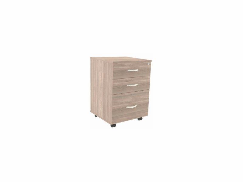 Gaveteiro Volante Misto Uno 2 Gavetas + 1 Gavetão Para Pasta Suspensa Com Chave 0,36 X 0,45 X 0,67 M – 15 Mm – Marzo