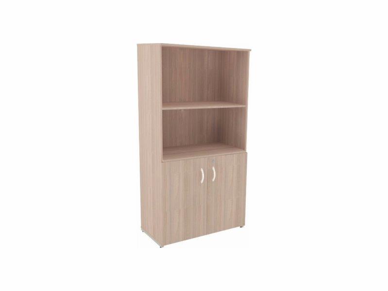 Armário Alto Executivo Uno 0,80 X 0,37 X 1,60 M Com 2 Portas E Nichos – 15 Mm – Marzo