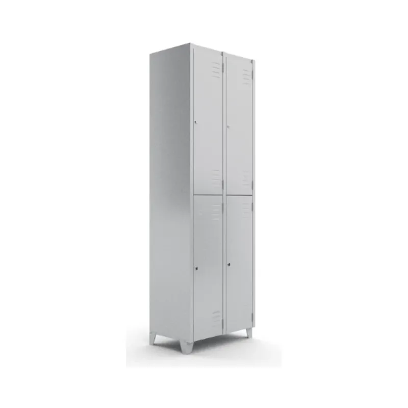 Roupeiro De Aço GRP 04 Com 4 Portas Grandes Chapa 26 Para Cadeado