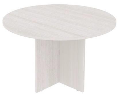 Mesa De Reunião Redonda Prima Clean 1,00 X 0,74 M – 25 Mm – Marzo
