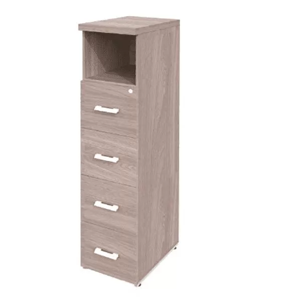 Arquivo Torre Prima Impact 4 Gavetas Para Pasta Suspensa + Nicho 0,46 X 0,47 X 1,62 M – 40 Mm – Marzo