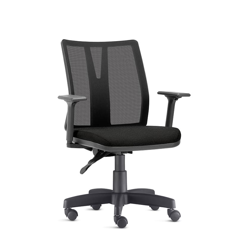 Cadeira Diretor Addit Back System Com Base Em Nylon, Rodízios Em PU E Braços Reguláveis – Frisokar